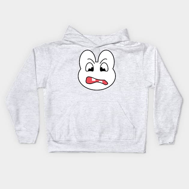 Angry Emoticon Kids Hoodie by ahmadzakiramadhan